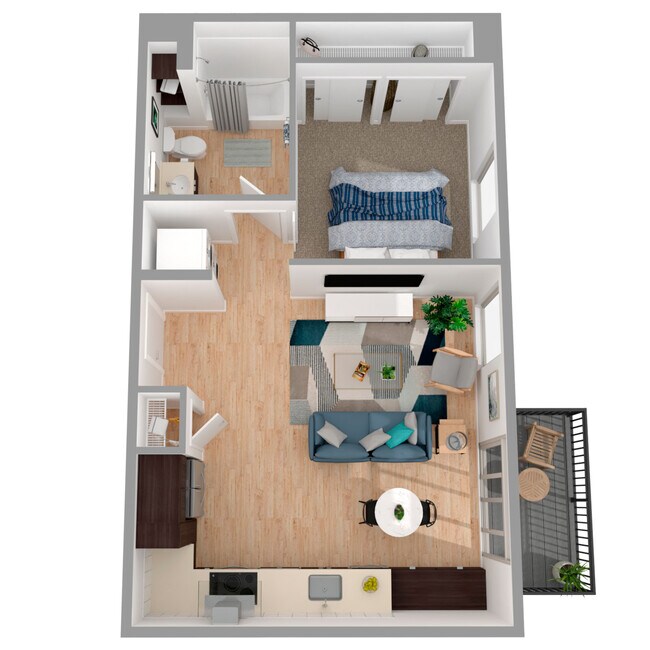 1x1 - a21.1 502 floor plan